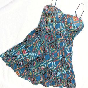 Material Girl Tribal Print Summer Dress